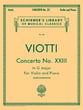 CONCERTO #23 IN G MAJOR VIOLIN SOLO cover